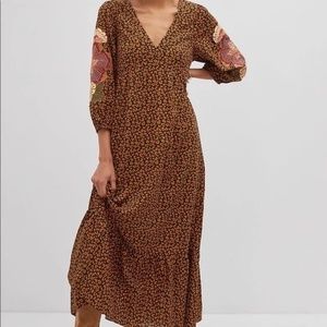 Farm Rio  Embroidered Maxi Dress